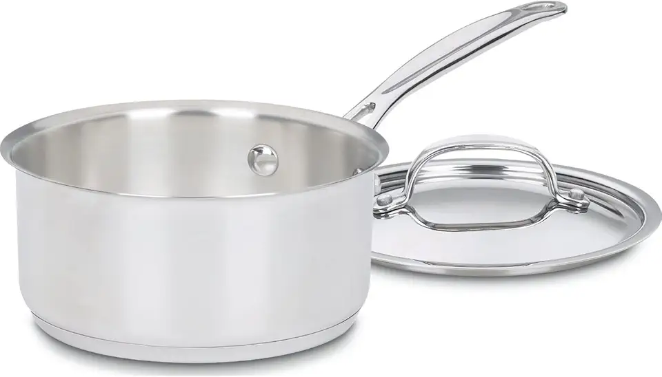 Cuisinart 1.5 Quart Saucepan w/Cover, Chef&#x27;s Classic Stainless Steel Cookware Collection, 719-16