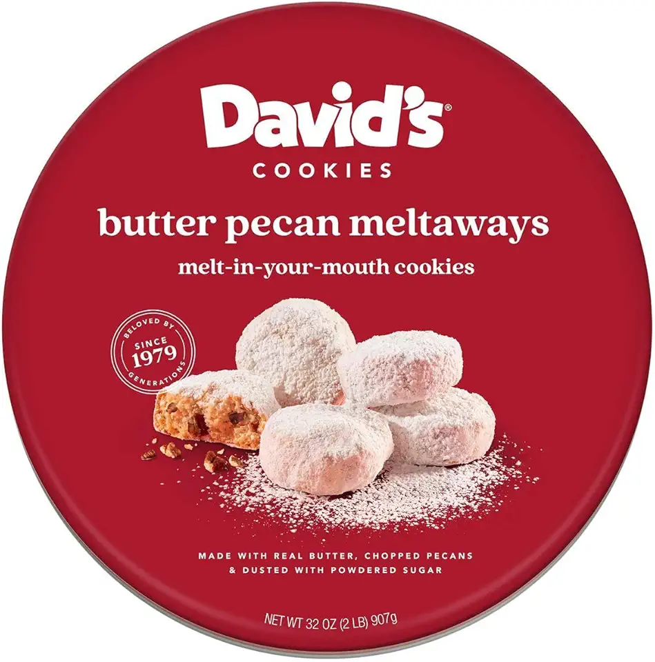 David&#x27;s Cookies Butter Pecan Meltaways 907g