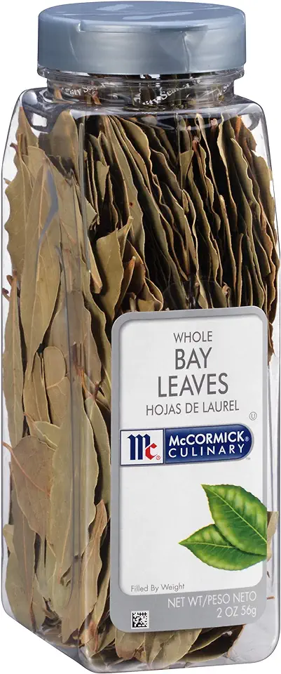 McCormick Culinary Whole Bay Leaves, 2 oz - One 2 Ounce Container of Dried Bay Leaves for Cooking, Perfect Spice for Stews and Marinades