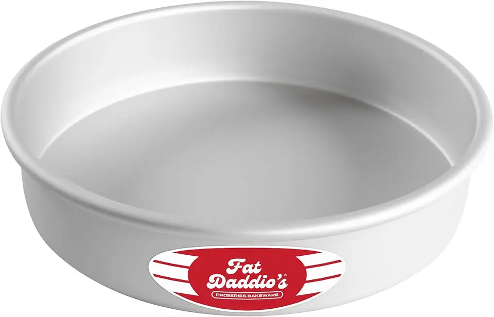 Fat Daddio&#x27;s Anodized Aluminum Round Cake Pan, 9 x 2 Inch