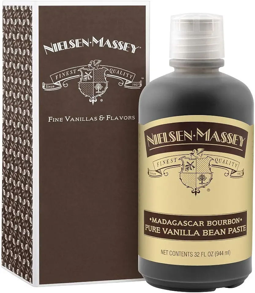 Nielsen-Massey Madagascar Bourbon Pure Vanilla Bean Paste for Baking and Cooking, 32 Ounce Bottle