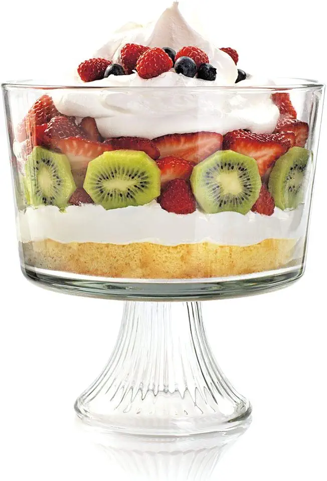 Anchor Hocking Monaco Glass Trifle Bowl, 104 oz