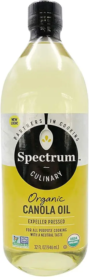 Spectrum Culinary, Organic Canola Oil, Refined, 32 Oz (Pack of 12)