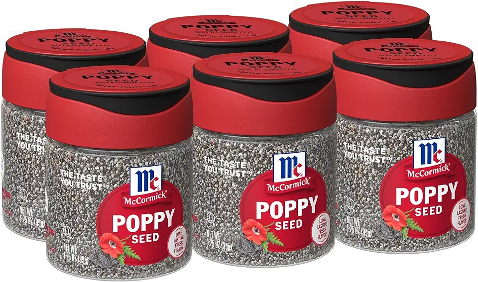 McCormick Poppy Seed, 1.25 oz (Pack of 6)