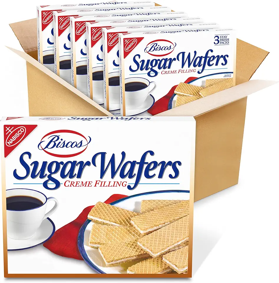 Biscos Creme Filled Sugar Wafers, 6 - 8.5 oz Boxes