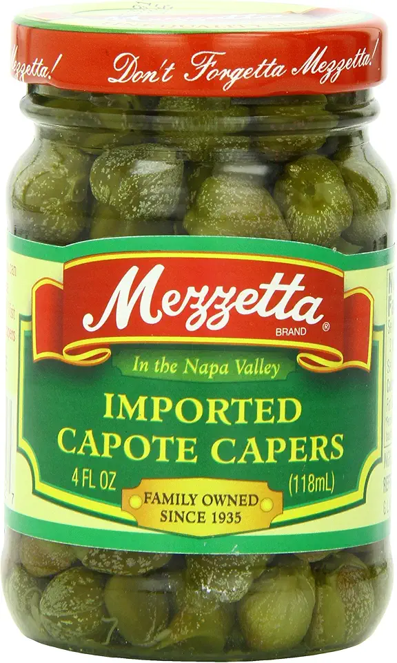 Mezzetta Capers, Capote, 4 Ounce (Pack of 12)