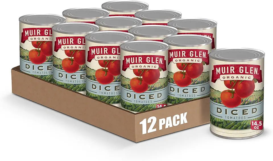 Muir Glen Organic Diced Tomatoes, 14.5 oz. (Pack of 12)