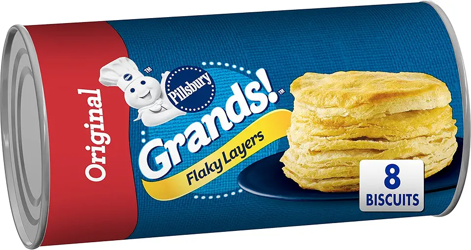 Pillsbury Grands! Flaky Layers, Original Refrigerated Biscuit Dough, 8 ct., 16.3 oz.