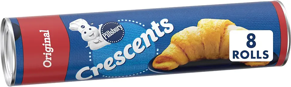 Pillsbury Crescent Rolls, Original Refrigerated Canned Pastry Dough, 8 Rolls, 8 oz