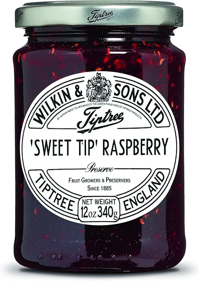 Tiptree Sweet Tip Raspberry Preserve, 12 Ounce Jar