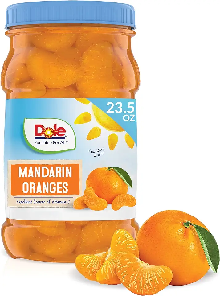 Dole Mandarin Oranges In 100% Fruit Juice, 23.5 Oz Resealable Jar