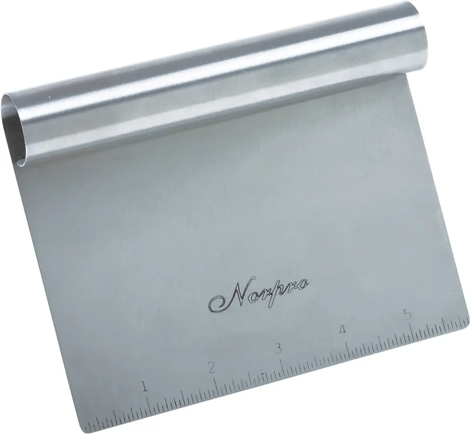 Norpro Stainless Steel Scraper/Chopper, 6in/15cm x 4in/10cm