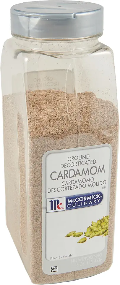 McCormick Culinary Ground Cardamom Powder, 16 oz - One 16 Ounce Container of Ground Cardamom Spice, Perfect in Curries, Stews, Pastries and Cakes