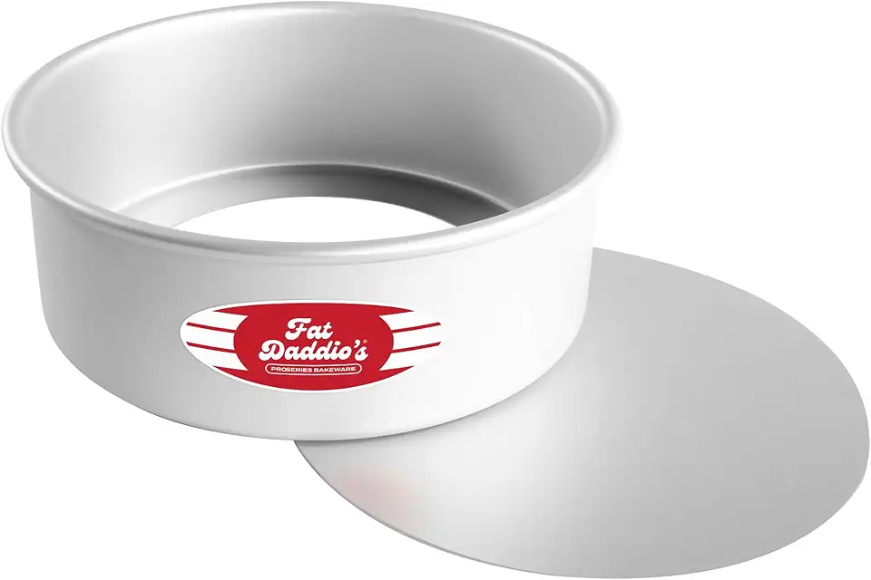 Fat Daddio&#x27;s PCC-83 Anodized Aluminum Round Cheesecake Pan, 8 x 3 Inch