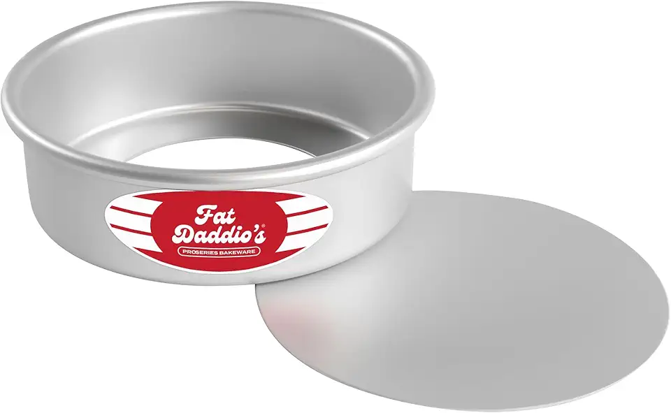 Fat Daddio&#x27;s PCC-62 Anodized Aluminum Round Cheesecake Pan, 6 x 2 Inch