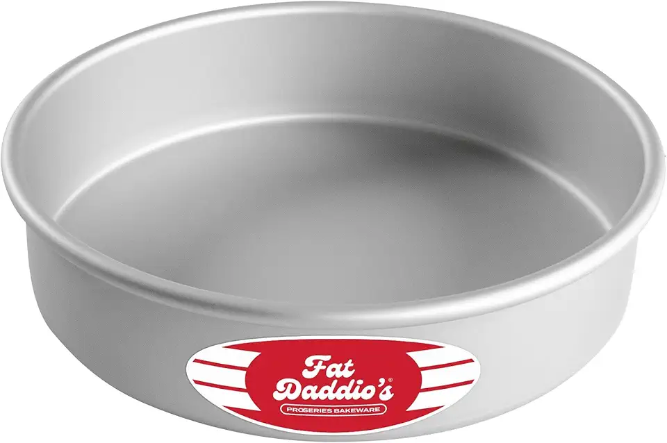 Fat Daddio&#x27;s Anodized Aluminum Round Cake Pan, 8 x 2 Inch