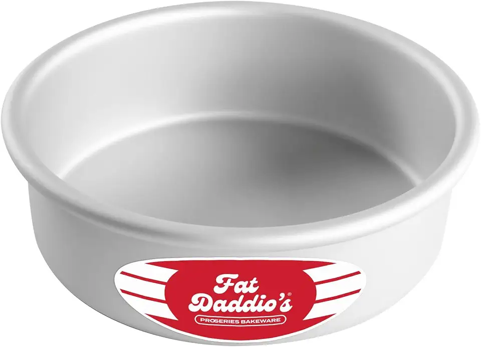 Fat Daddio&#x27;s Round Cake Pan, 6 x 2 Inch, Silver