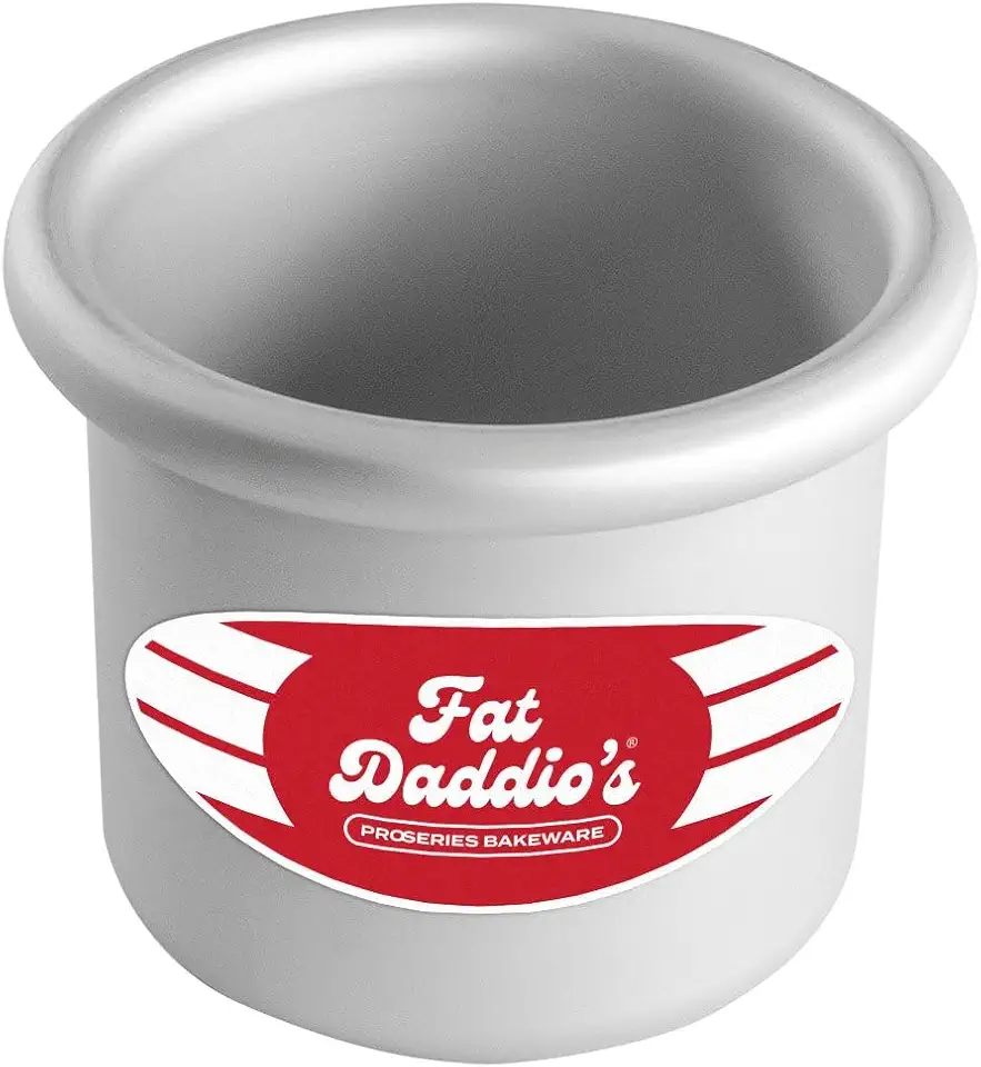 Fat Daddio&#x27;s Round Cake Pan, 3 x 3 Inch, Silver