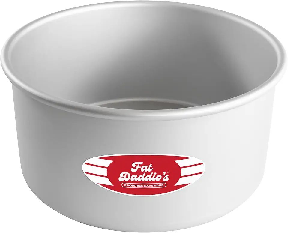 Fat Daddio&#x27;s PRD-84 Anodized Aluminum Round Cake Pan, 8 x 4 inch