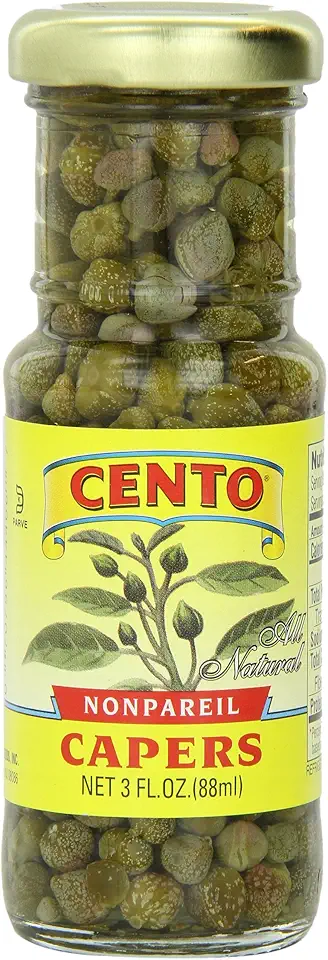 Cento Nonpareil Capers, 3 Ounce Jars (Pack of 12)