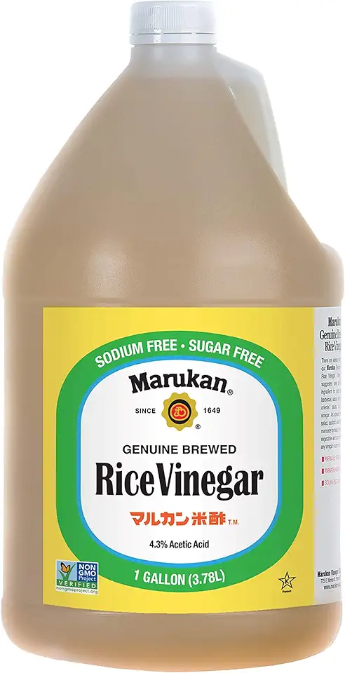 Marukan Genuine Brewed Rice Vinegar, 1 Gallon (Pack of 1)