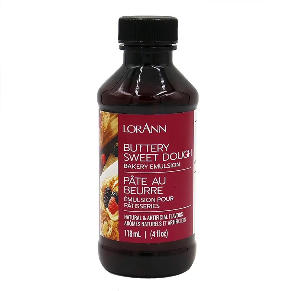 Lorann Oils Buttery Sweet Dough Bakery Emulsion: Authentic Sweet Dough Taste, Ideal for Amplifying Sweet Bready Notes in Baked Goods, Gluten-Free, Keto-Friendly, Sweet Dough Flavoring Essential