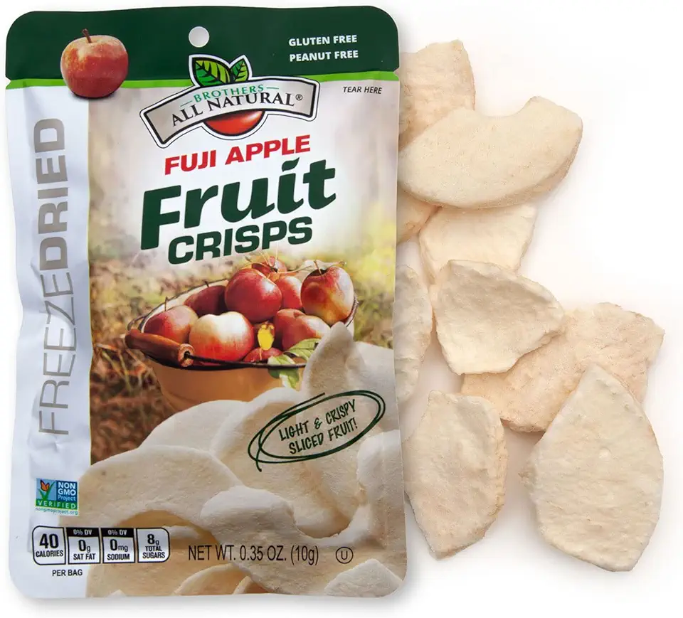 Brothers-ALL-Natural Fuji Apple Crisps, 0.35-Ounce Bags, 24 Count