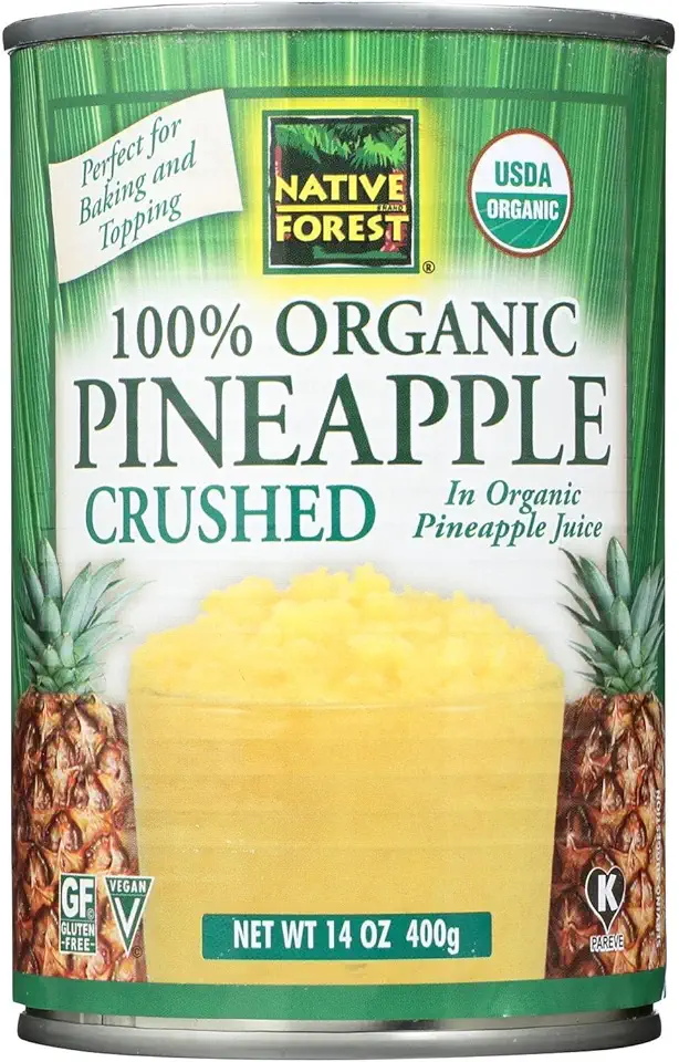 Native Forest Pineapple Organic Crushed, 14-Ounce (Pack of 6)