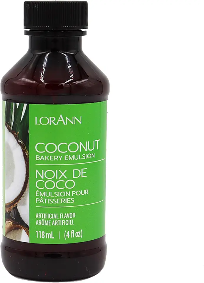 LorAnn Coconut Bakery Emulsion, 4 ounce bottle