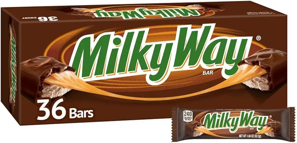 MilkyWay Candy Milk Chocolate Bars Bulk Pack, Full Size, 1.84 oz Pack of 36)