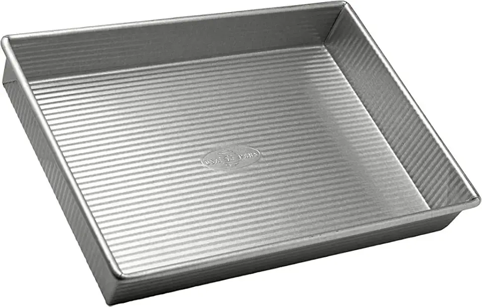 USA Pan Bakeware Rectangular Cake Pan, 9 x 13 inch, Nonstick &amp; Quick Release Coating, Made in the USA from Aluminized Steel