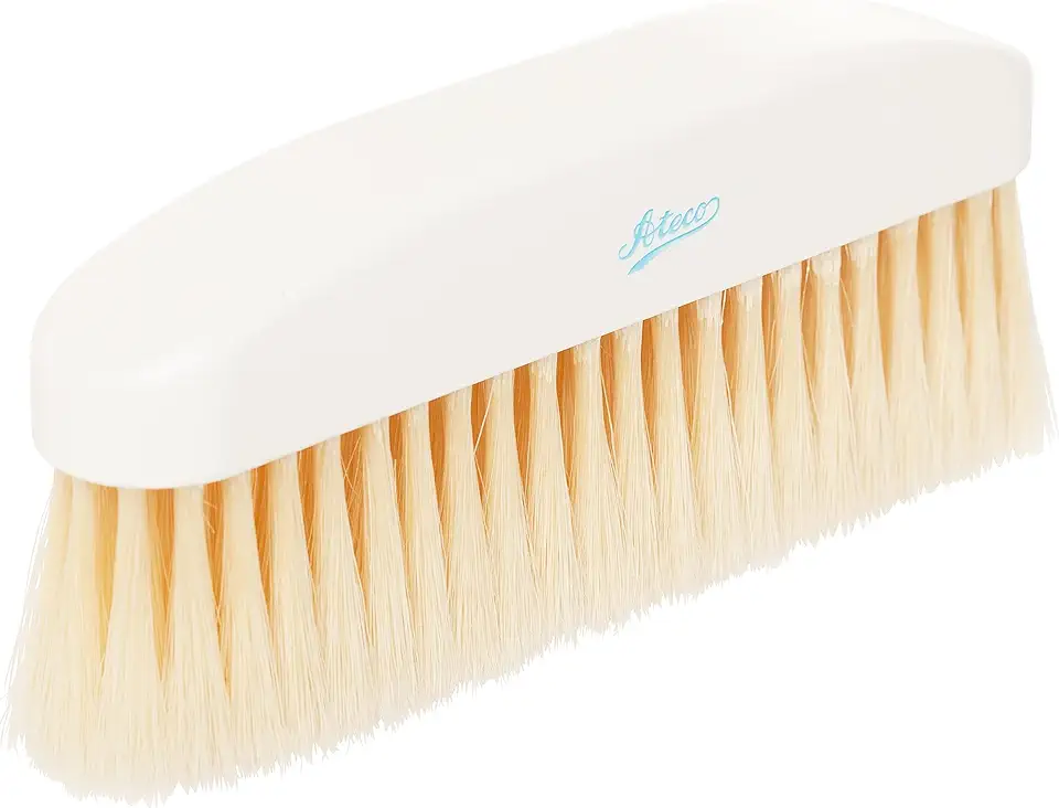 Ateco Bench Brush, 1 3/4 x 9 1/2-Inch Head with Natural White Boar Bristles &amp; Molded Plastic Handle