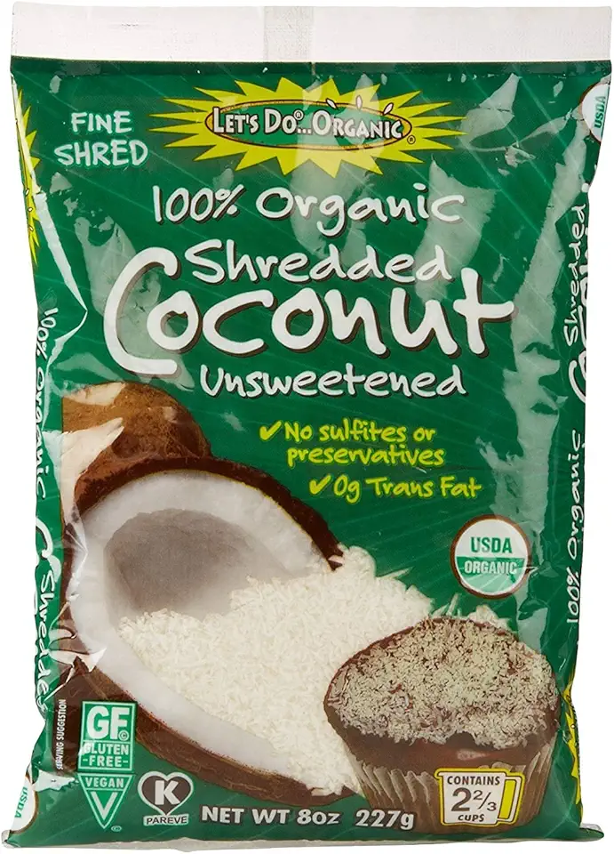 Let&#x27;s Do...Organic Shredded Coconut, Food Service Size, 22 Pound Bag