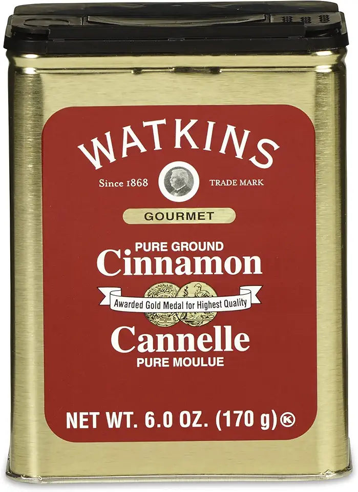 Watkins Gourmet Spice Tin, Pure Ground Cinnamon, 6 oz. Tin, 1-Count