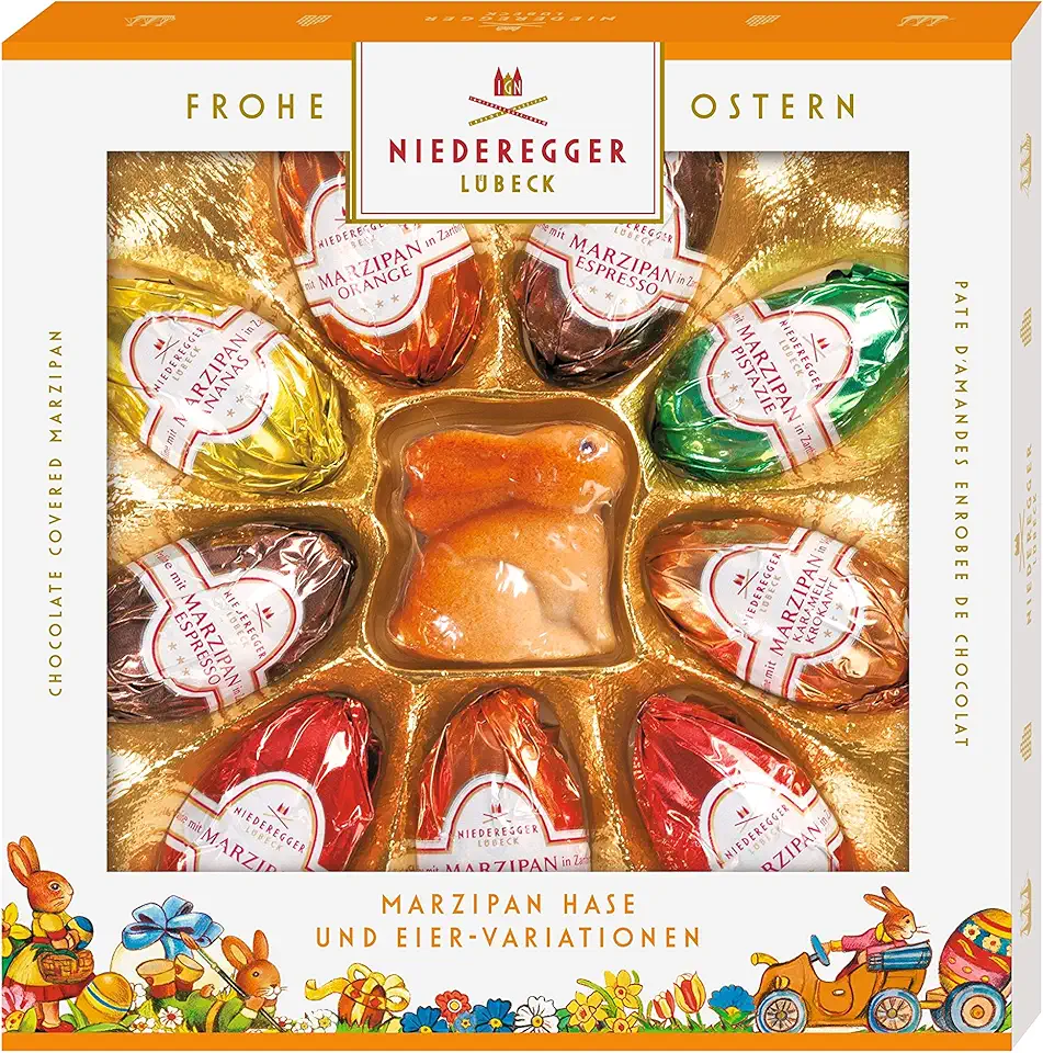 Niederegger Marzipan egg variations and bunny - 175 g/6.25 oz