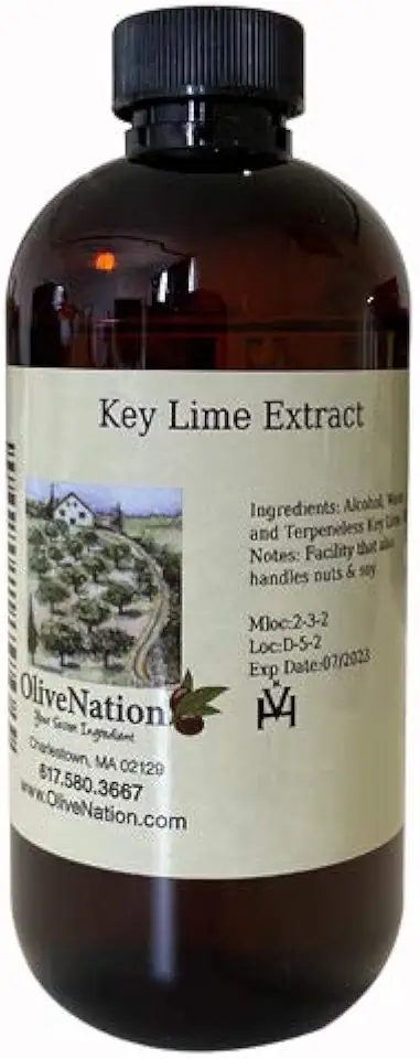 OliveNation Pure Key Lime Extract - 16 ounces - Perfect for candies, key lime pie, cookies, salad dressings and marinades - baking-extracts-and-flavorings