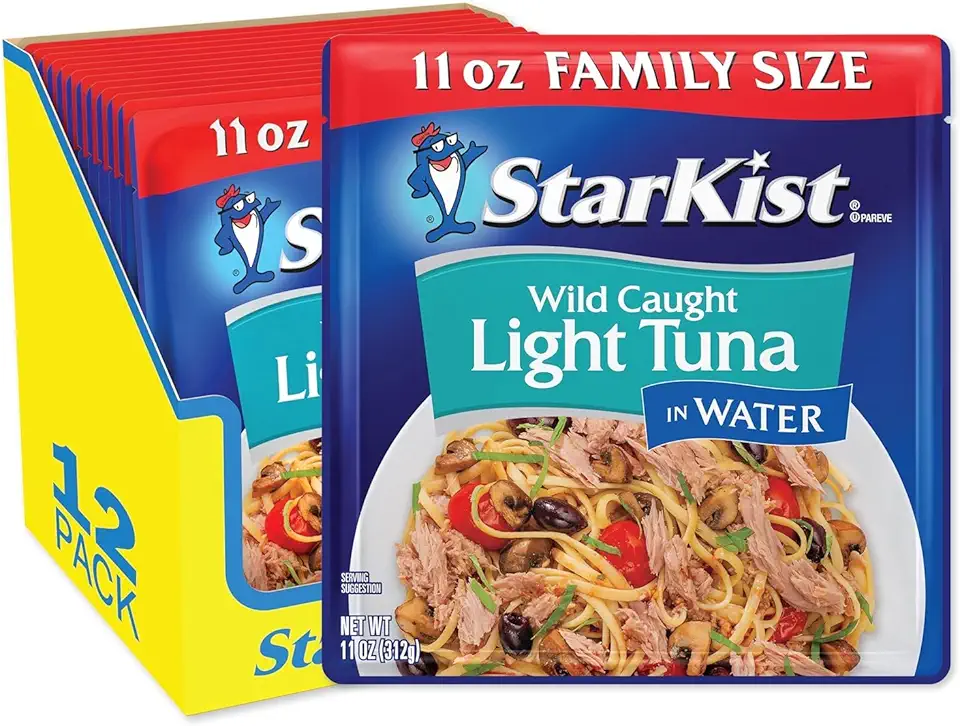 StarKist Chunk Light Tuna in Water - 11 oz Pouch (Pack of 12)