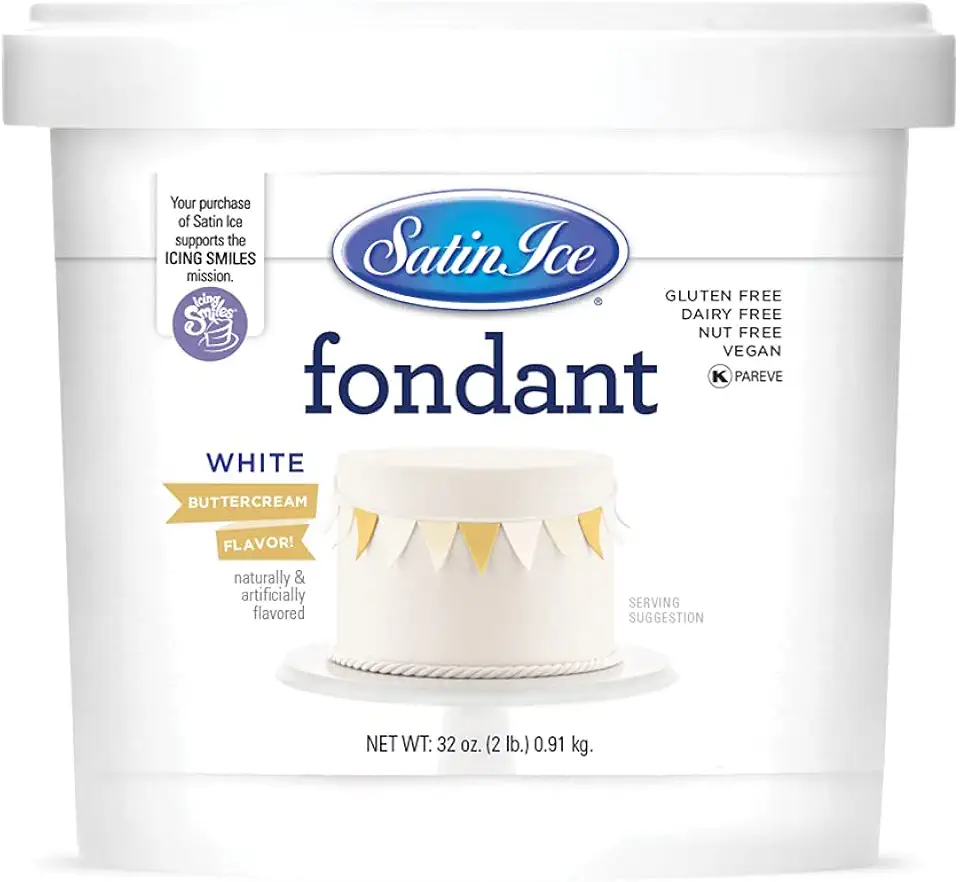 Satin Ice White Buttercream Fondant, 2 Pounds