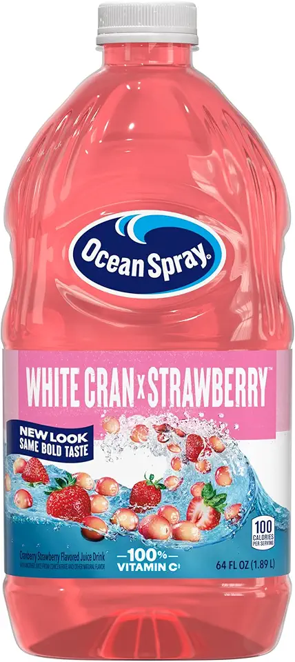 Ocean Spray® White Cran-Strawberry Juice Drink, 64 Fl Oz Bottle (Pack of 8)