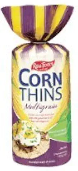 Real Foods Corn Thins with Organic Corn, Multigrain, 5.3 oz, (pack of 6)