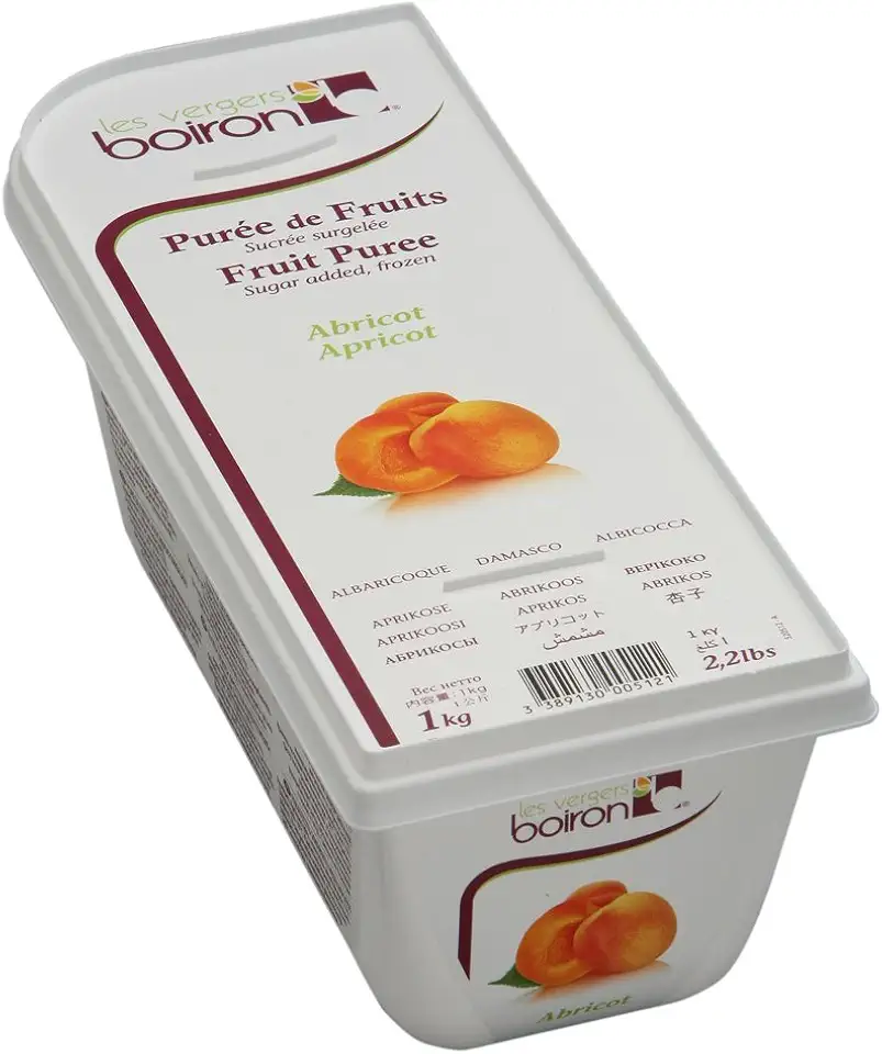 Apricot Boiron Fruit Puree - 1 Container, 2.2 Lbs Kosher