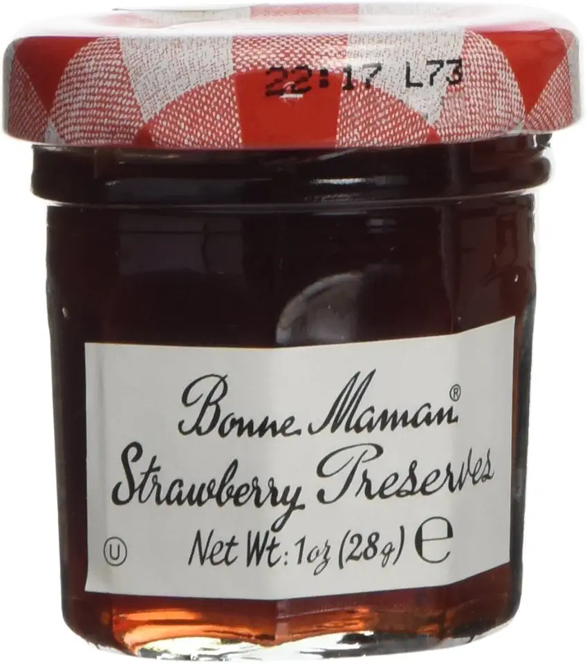 Bonne Maman Jam Preserve Mini Jars, 1 Ounce (Pack of 60) (Strawberry, 1 Ounce (Pack of 60))