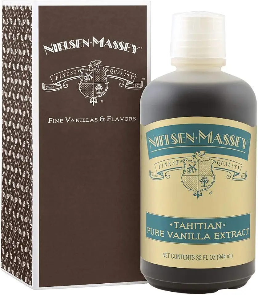 Nielsen-Massey Tahitian Pure Vanilla Extract for Baking and Cooking, 32 Ounce Bottle