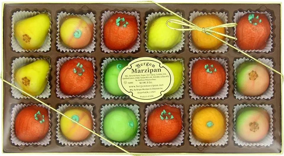 Bergen Marzipan M-1 Assorted Fruit 8 ounce