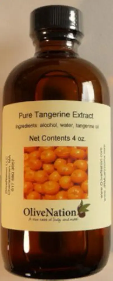 OliveNation Pure Tangerine Extract - 4 Ounce - Best Substitute Of orange Flavor - Made From The Finest Florida Tangerine Oil - Perfect To Use For Baking, Beverages And Ice Cream