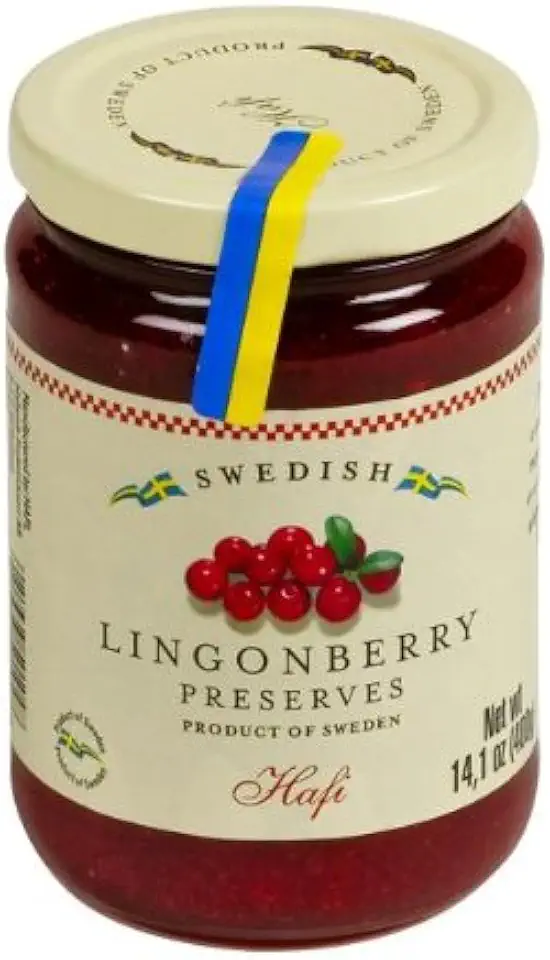 Hafi Swedish Lingonberry Preserves, 14.1 Ounce (Pack of 4)