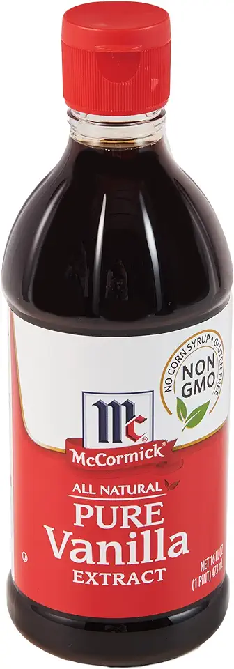 McCormick All Natural Pure Vanilla Extract (Made with Madagascar Vanilla Beans), 16 fl oz