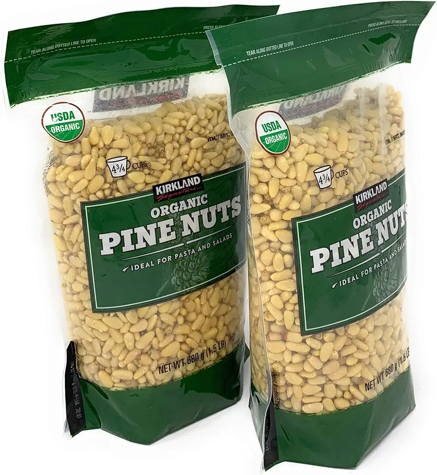 Kirkland Pine Nuts 1.5 lb in 2 Bags, 3LB total