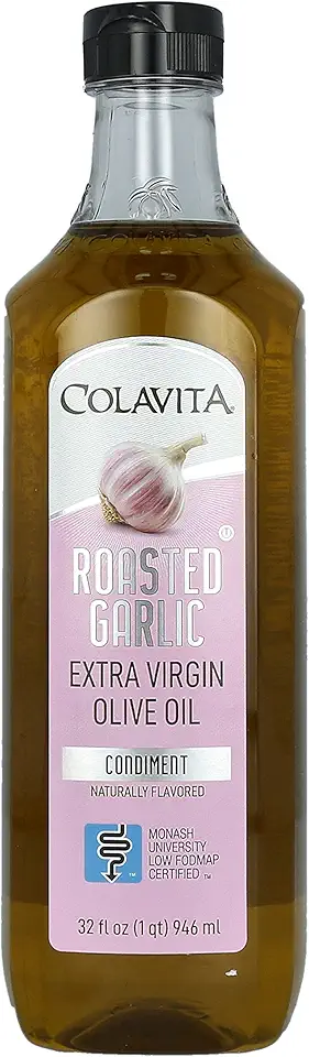 Colavita All Natural Roasted Garlic Extra Virgin Olive Oil 32oz Plastic