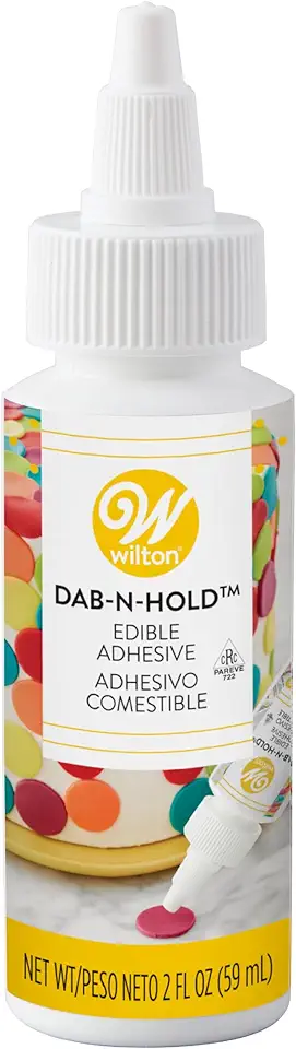 Wilton Dab-N-Hold Edible Adhesive, Cake Glue for Decorating Desserts and Cakes, 2 oz., Transparent